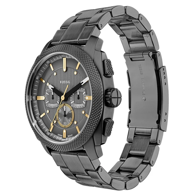 Fossil Machine Round Grey Dial Watch FS6160