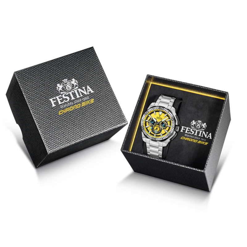 Festina Chrono Bike Gelbe Herrenuhr F20724/4