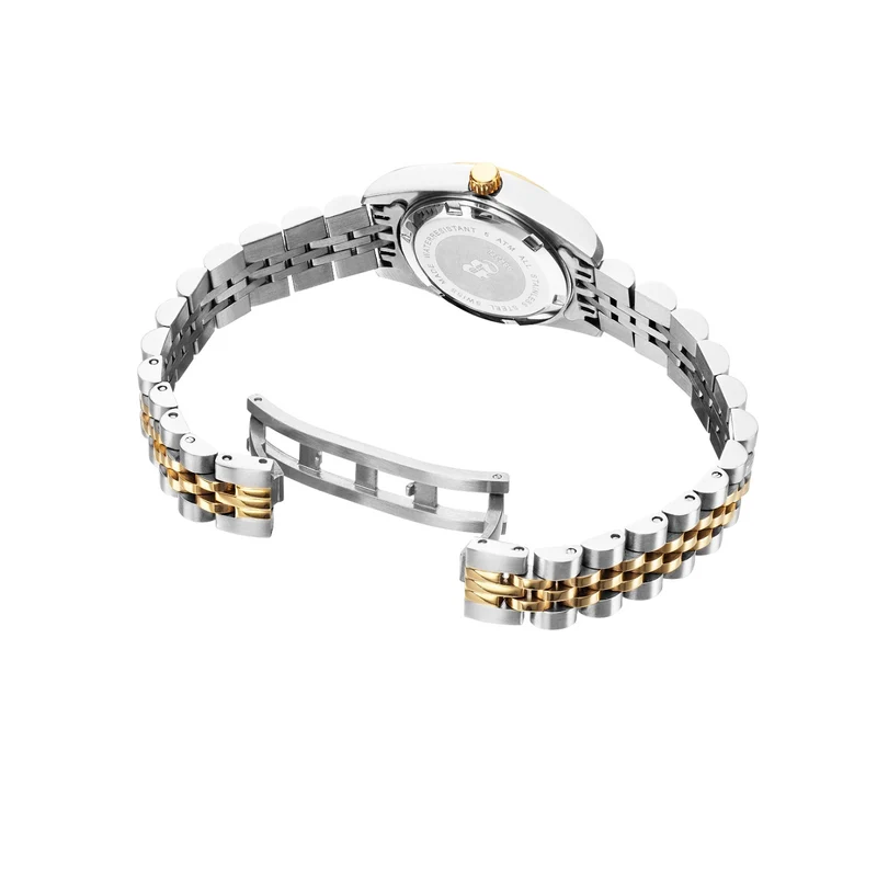 Jacques Du Manoir Inspiration White MOP Women's Watch NROP.08