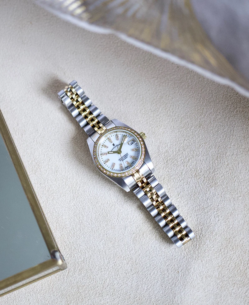 Jacques Du Manoir Inspiration White MOP Women's Watch NROP.08