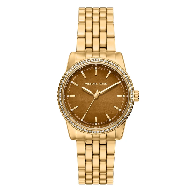 Michael Kors Bryant Round Brown Dial Watch MK7581