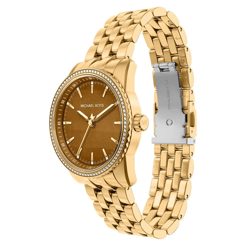 Michael Kors Bryant Round Brown Dial Watch MK7581