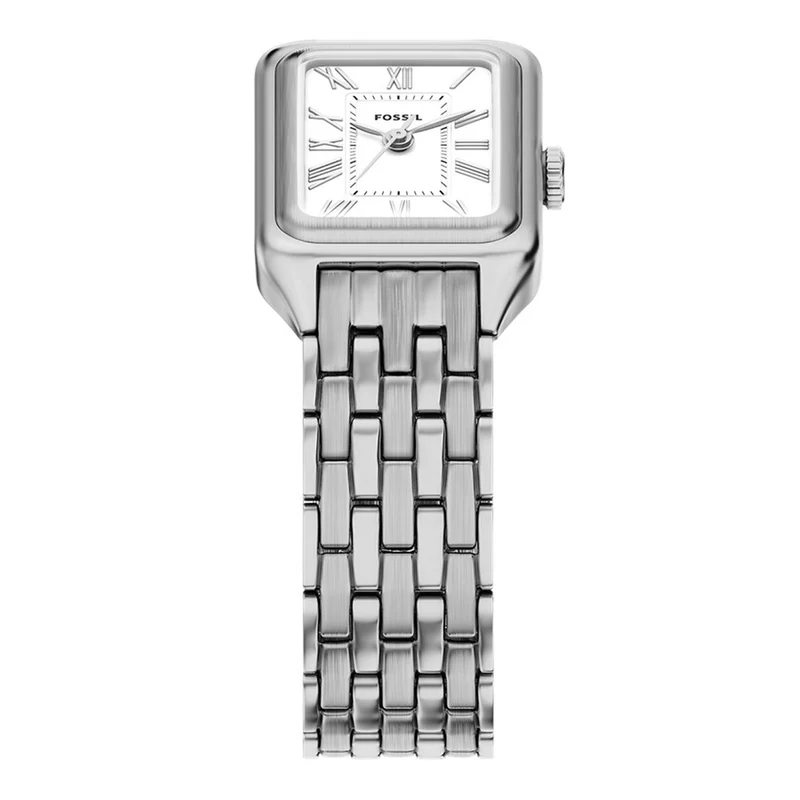 Fossil Raquel Rectangular White Dial Watch ES5469