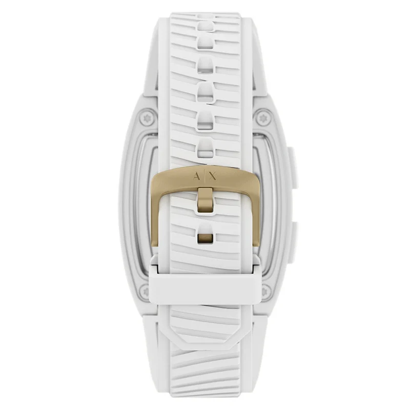 Armani Exchange White Oval Digital Watch AX2968