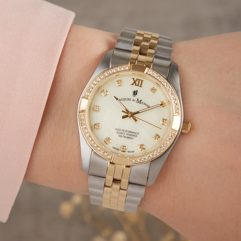 Jacques du Manoir Inspiration Prestige damen Uhr Gold/Silber JWL02002