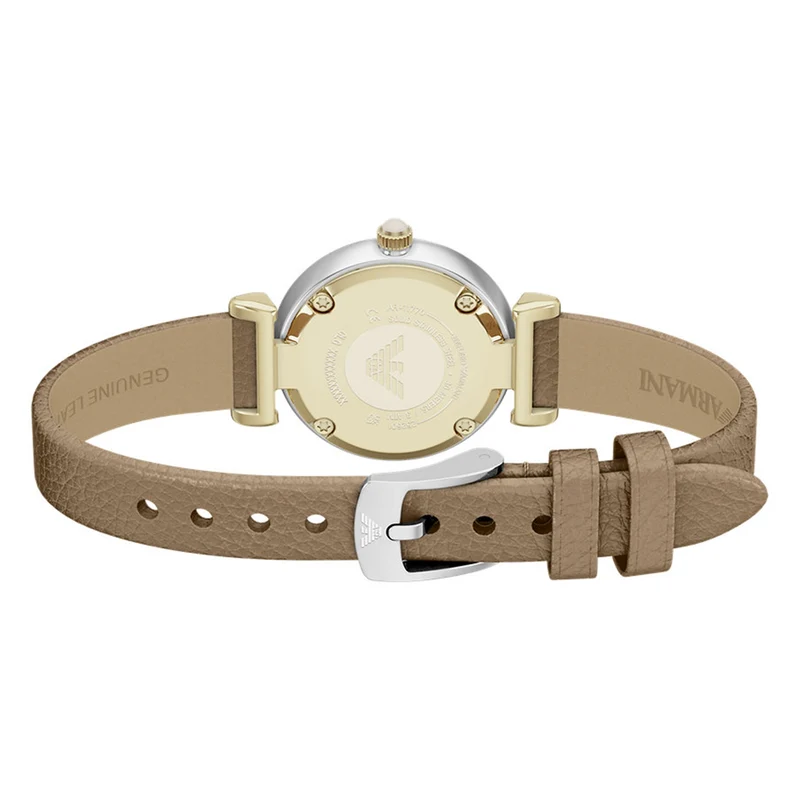 Emporio Armani Round Gold Dial Watch AR11770