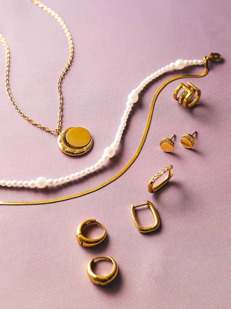 Moon Phase Trio Brilliant Earcuff