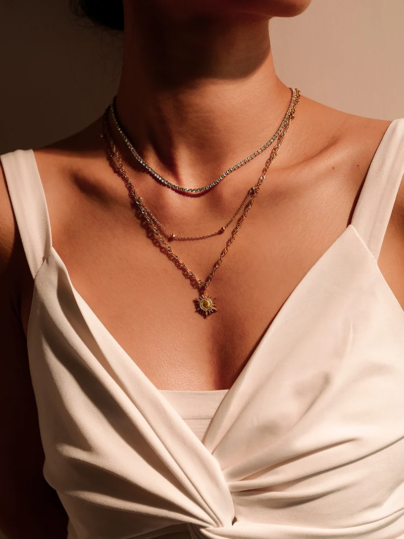 Cluster Glitter Kette
