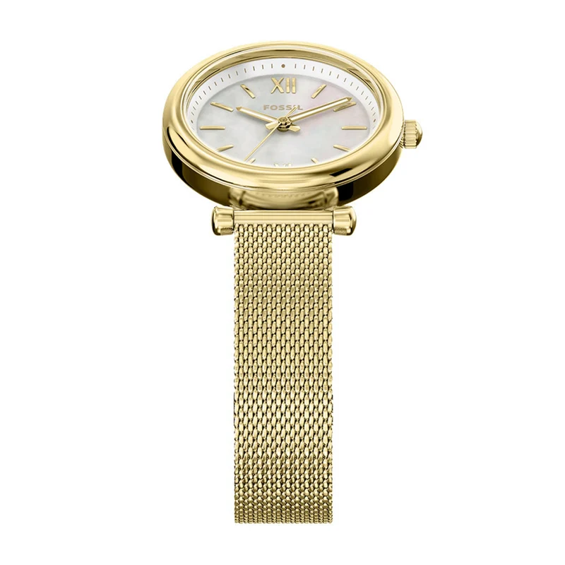 Fossil Carlie Round White Dial Watch ES5462