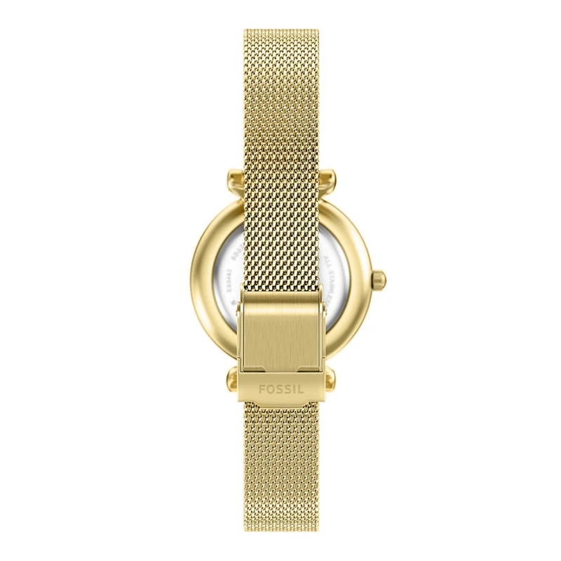 Fossil Carlie Round White Dial Watch ES5462