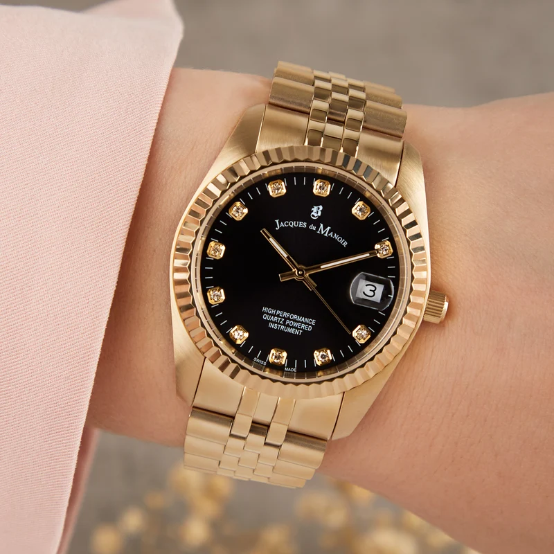 Jacques du Manoir Inspiration damen Uhr Gold NRO.21