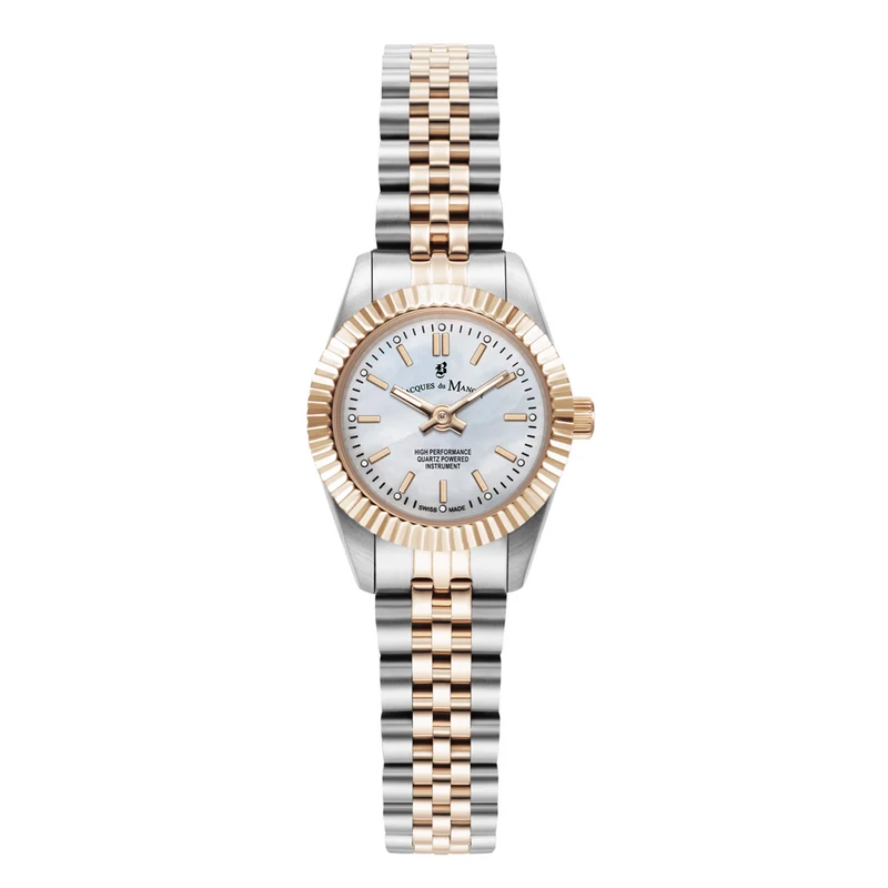 Jacques Du Manoir Inspiration 22mm White MOP Women's Watch JWL05103