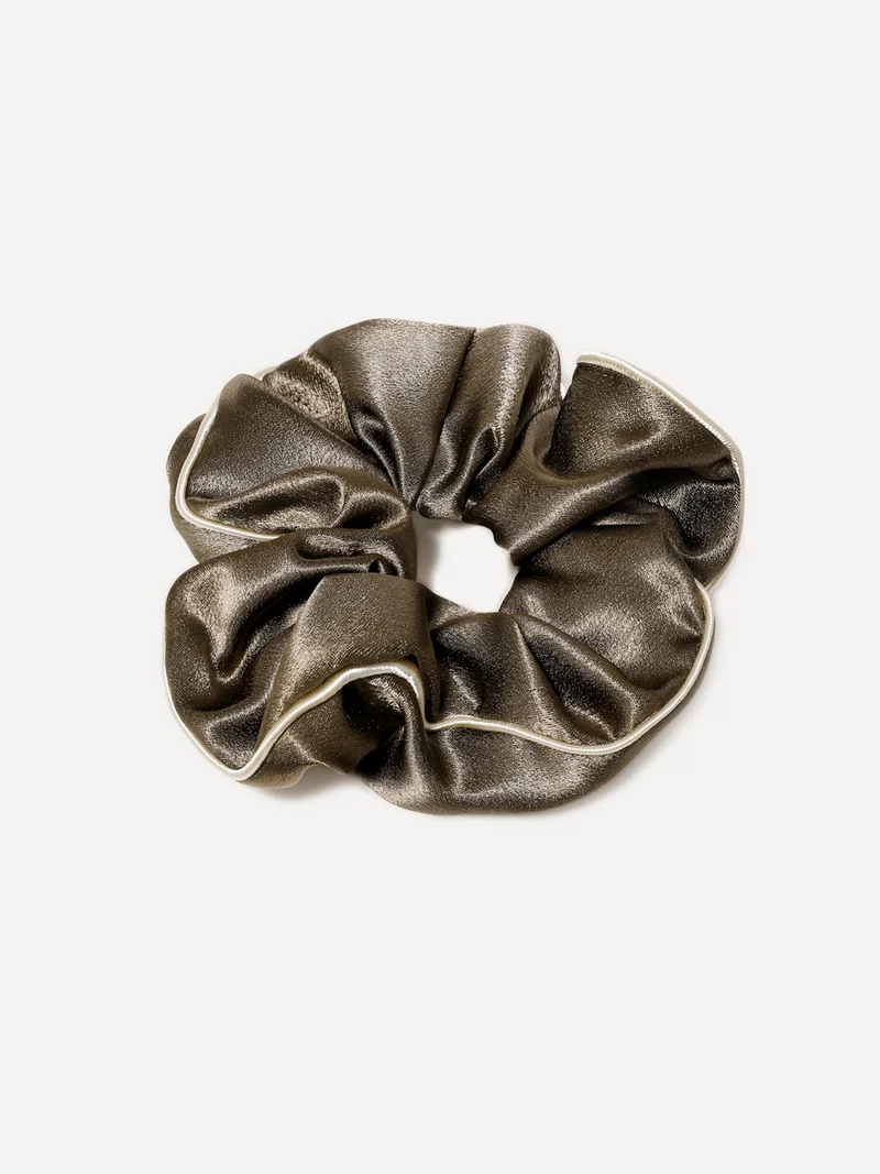 Olive Charm Scrunchie