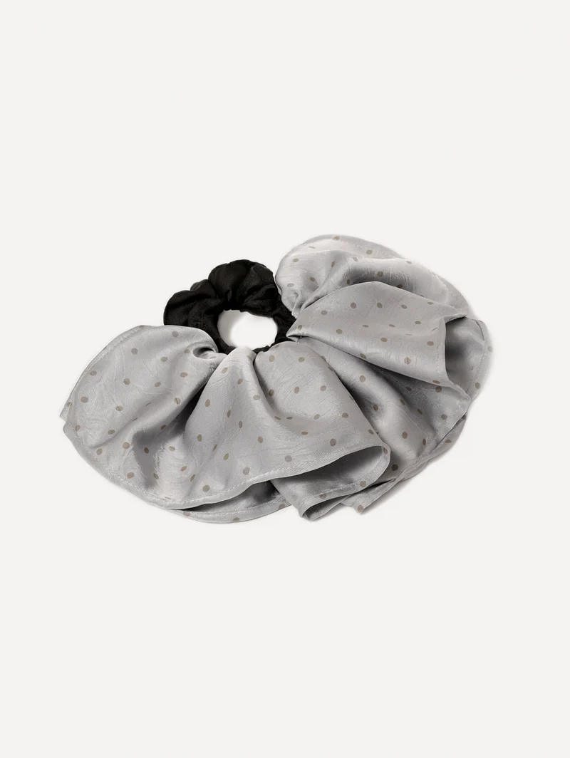 Elegant Polka Scrunchie