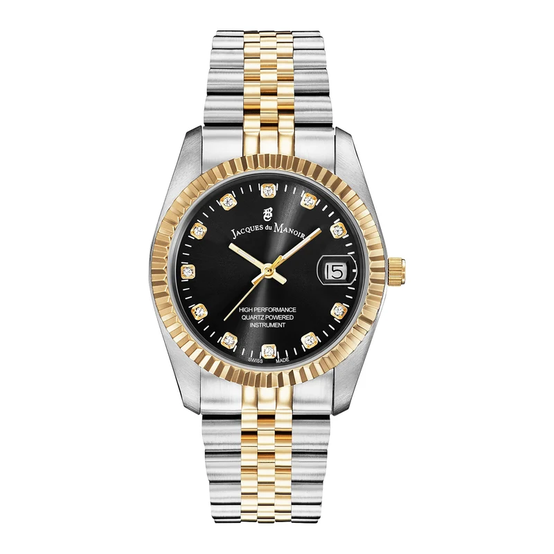 Jacques du Manoir Inspiration damen Uhr Gold/Silber NRO.19