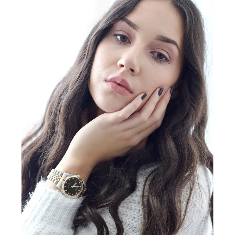Jacques du Manoir Inspiration damen Uhr Gold/Silber NRO.19