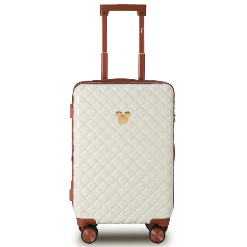 Disney Mickey 54 cm Carry-on Spinner Suitcase - Ivory / Tan