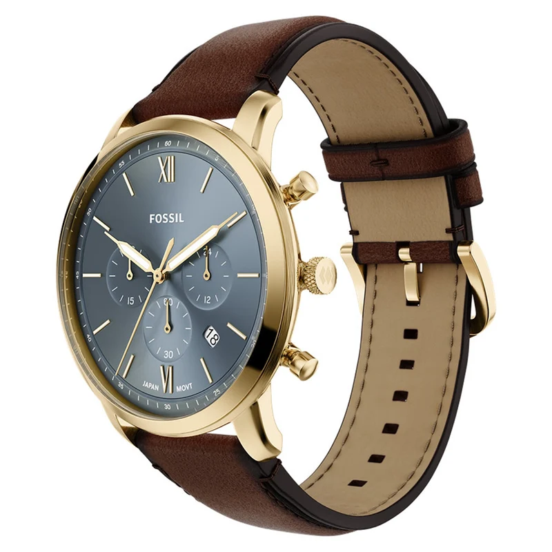 Fossil Neutra Round Blue Dial Watch FS6162