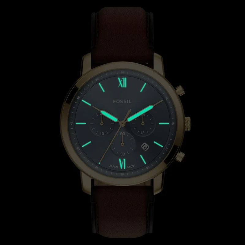 Fossil Neutra Round Blue Dial Watch FS6162