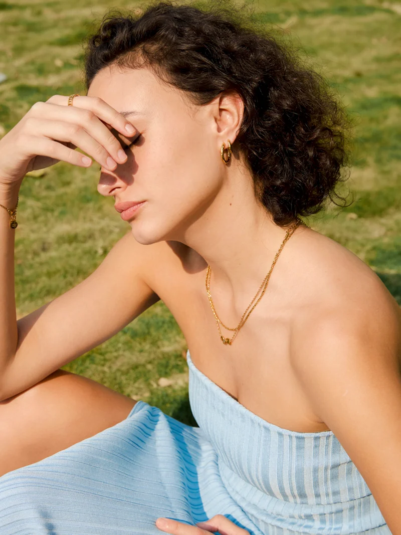 22mm Textured Hoops Ohrringe