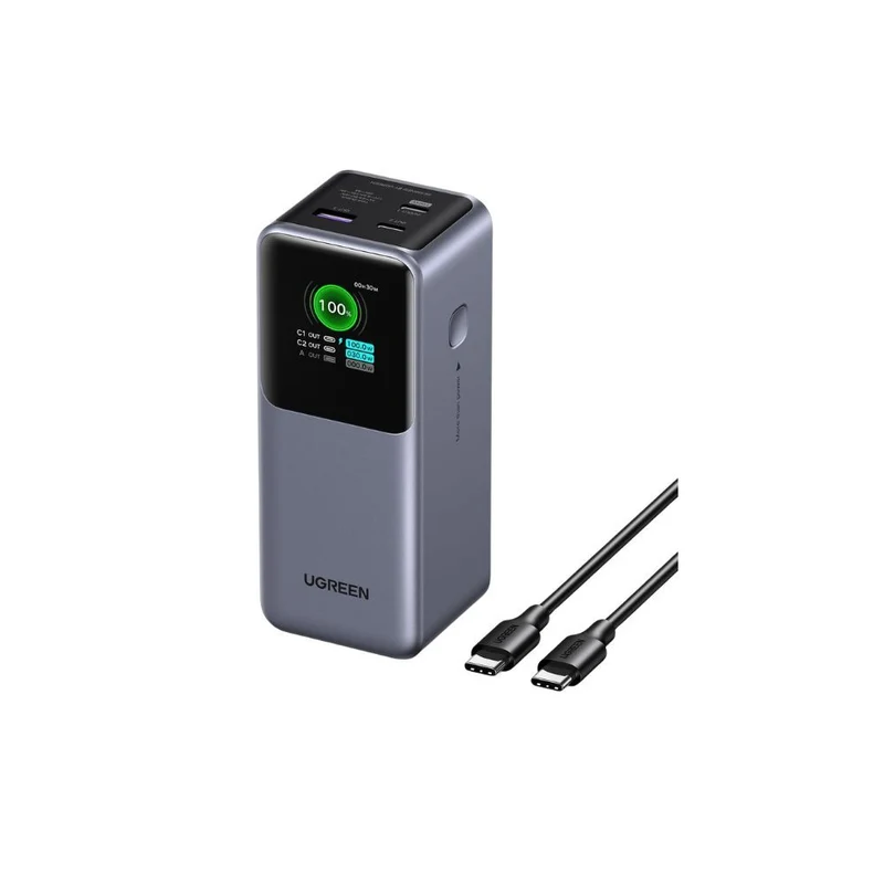 UGREEN Nexode Power Bank 20000mAh 130W with Smart Digital Display