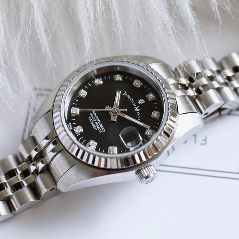 Jacques du Manoir Inspiration damen Uhr Silber NRO.06