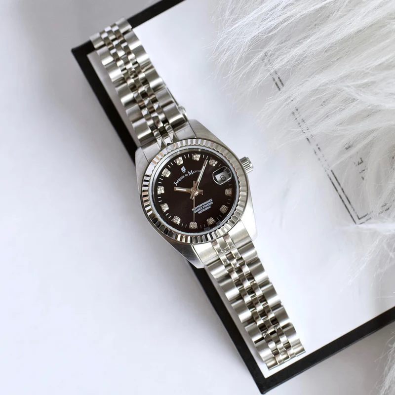 Jacques du Manoir Inspiration damen Uhr Silber NRO.06