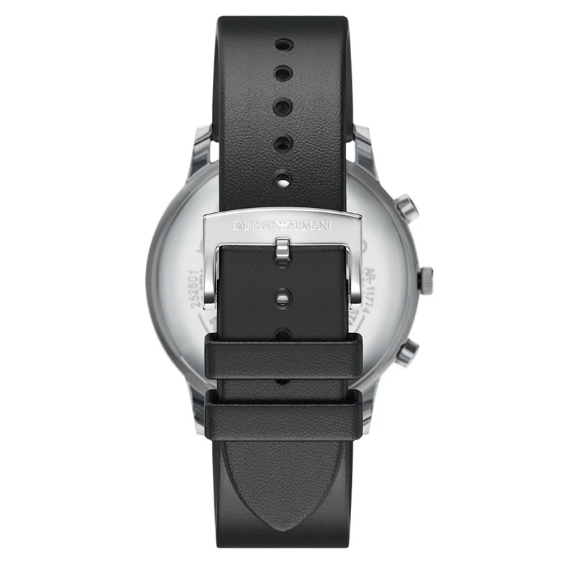 Emporio Armani Round Black Dial Watch AR11774