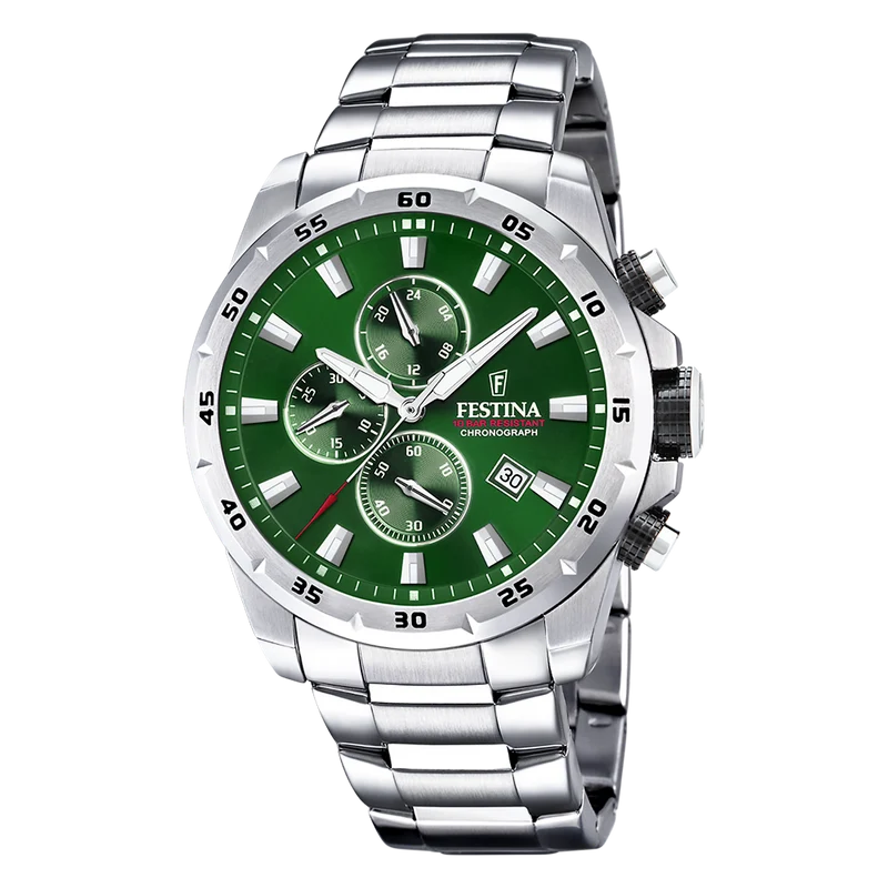 Festina Chrono Sport herren Uhr Silber F20463-3