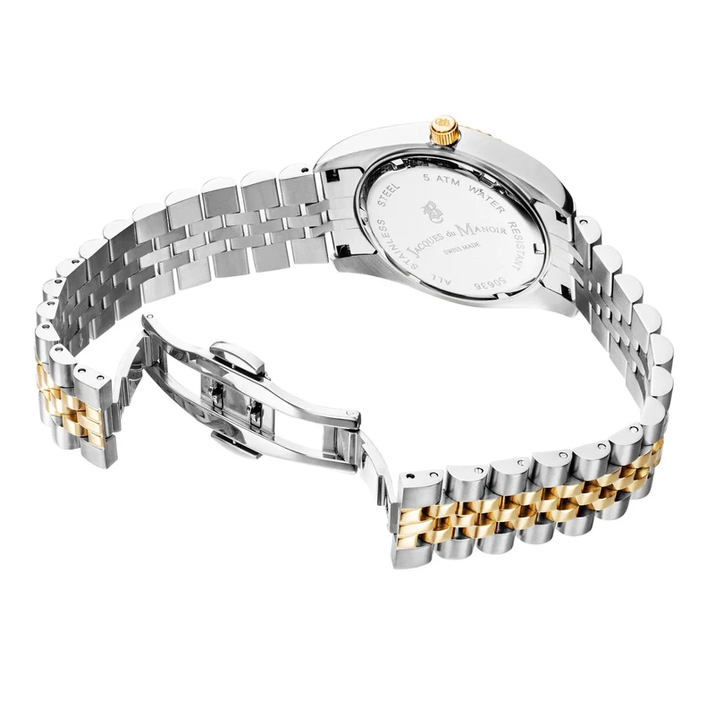 Jacques Du Manoir Inspiration White MOP Women's Watch NROP.07