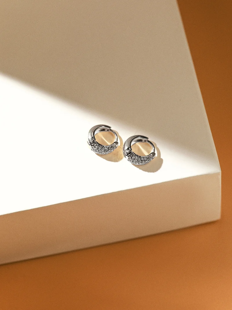 Sparkling Hoop Small Ohrringe