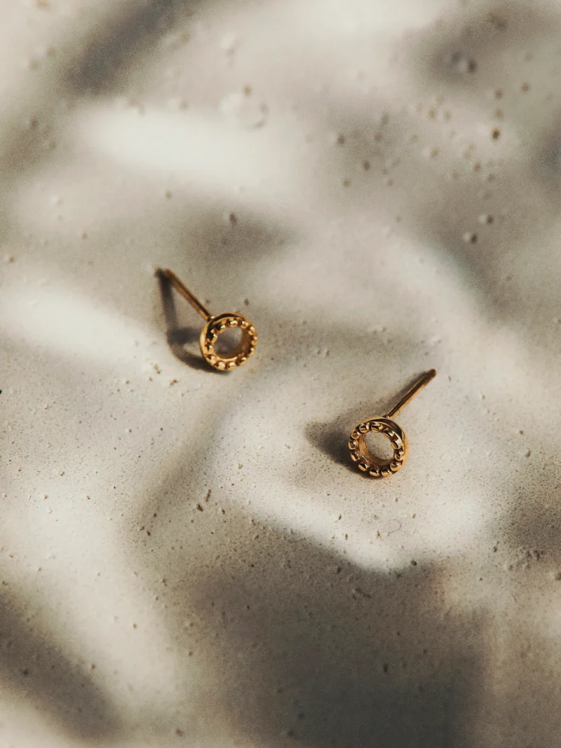 Bubble Round Stud Ohrringe