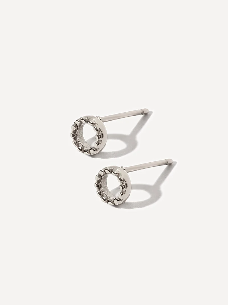Bubble Round Stud Ohrringe