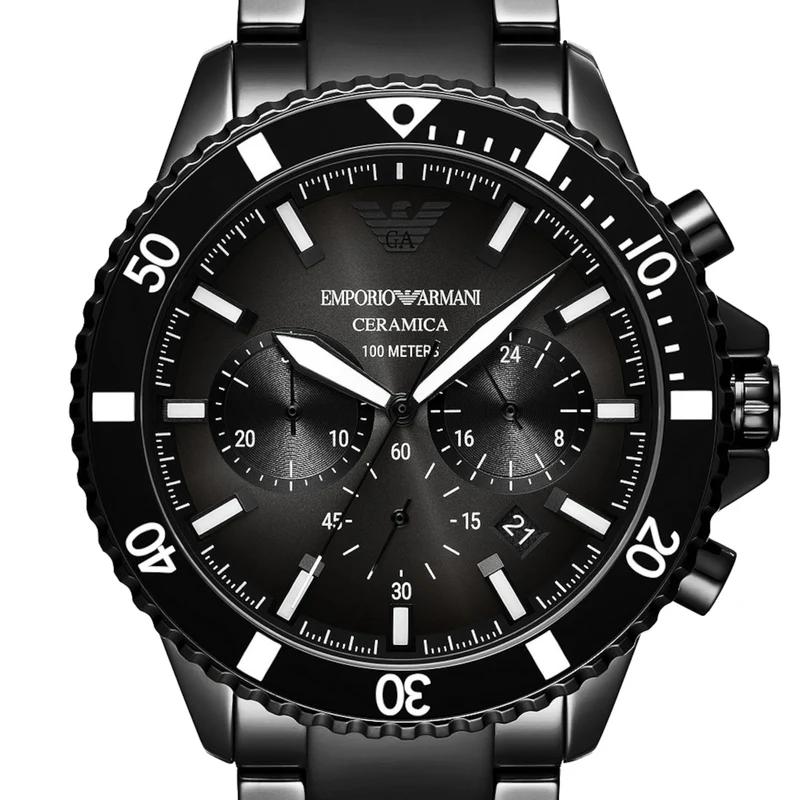 Emporio Armani herren Uhr Schwarz AR70010