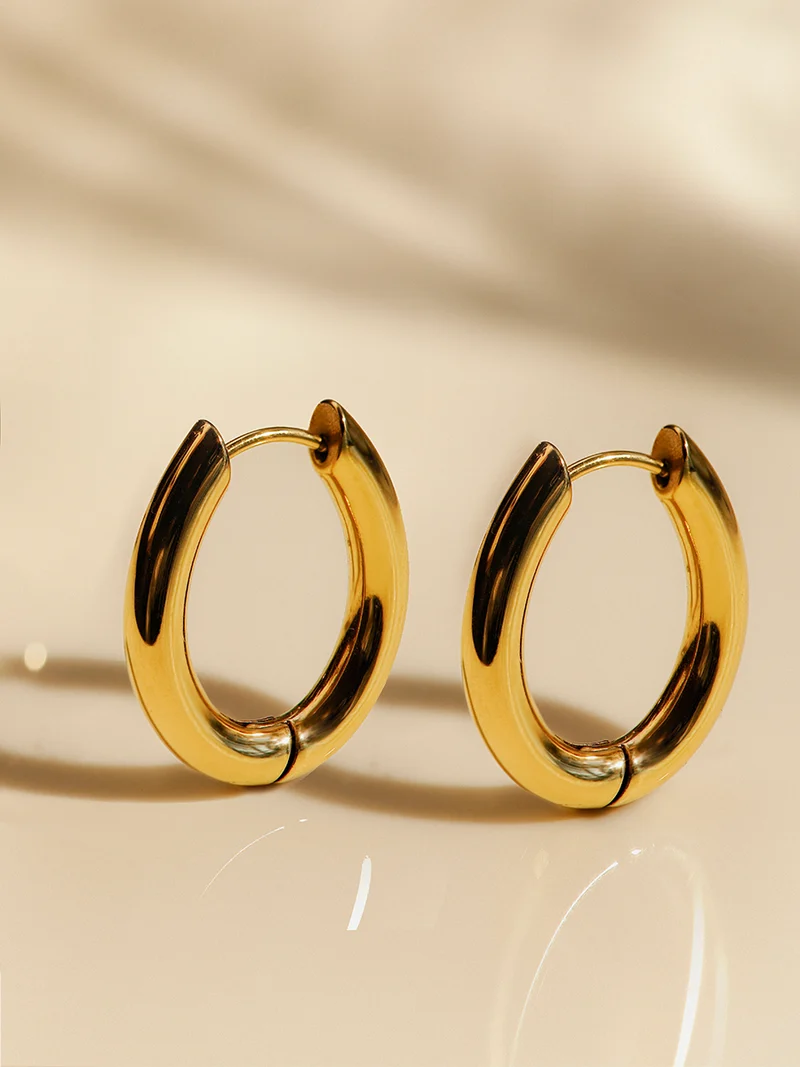 Chunky Oval Ohrringe