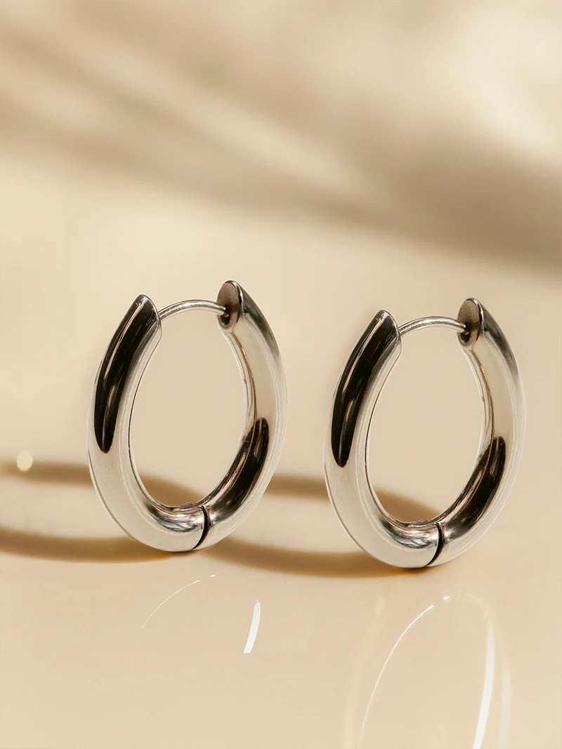 Chunky Oval Ohrringe