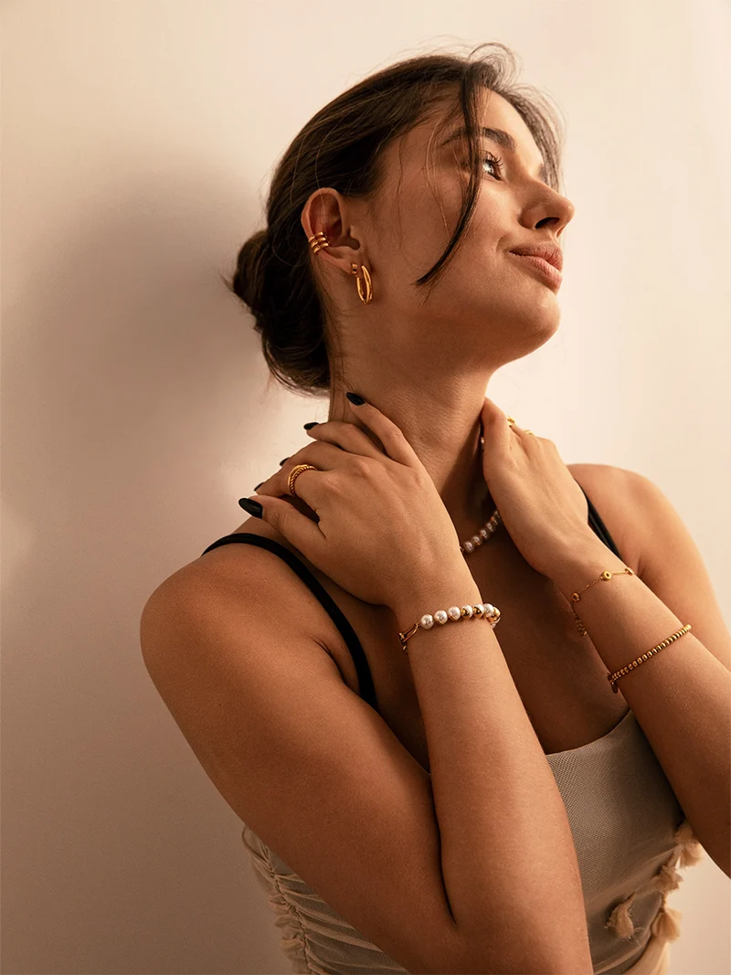 Moon Phase Trio Plain Earcuff
