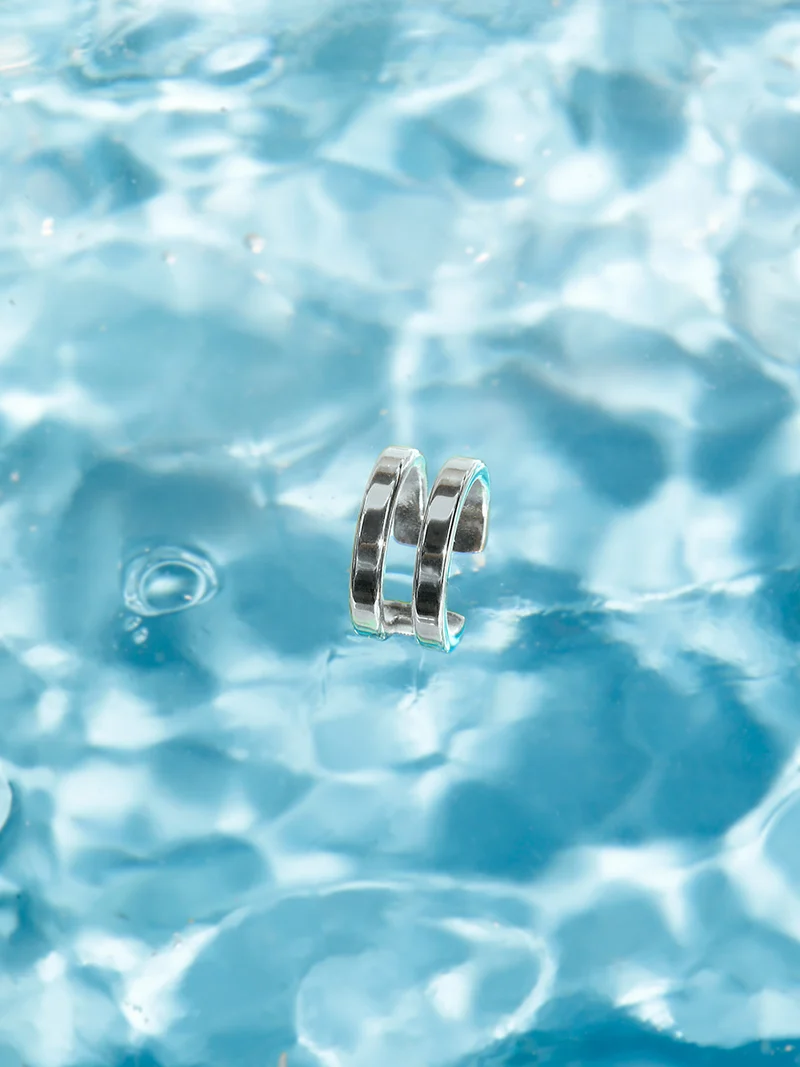Moon Phase Duo Plain Earcuff