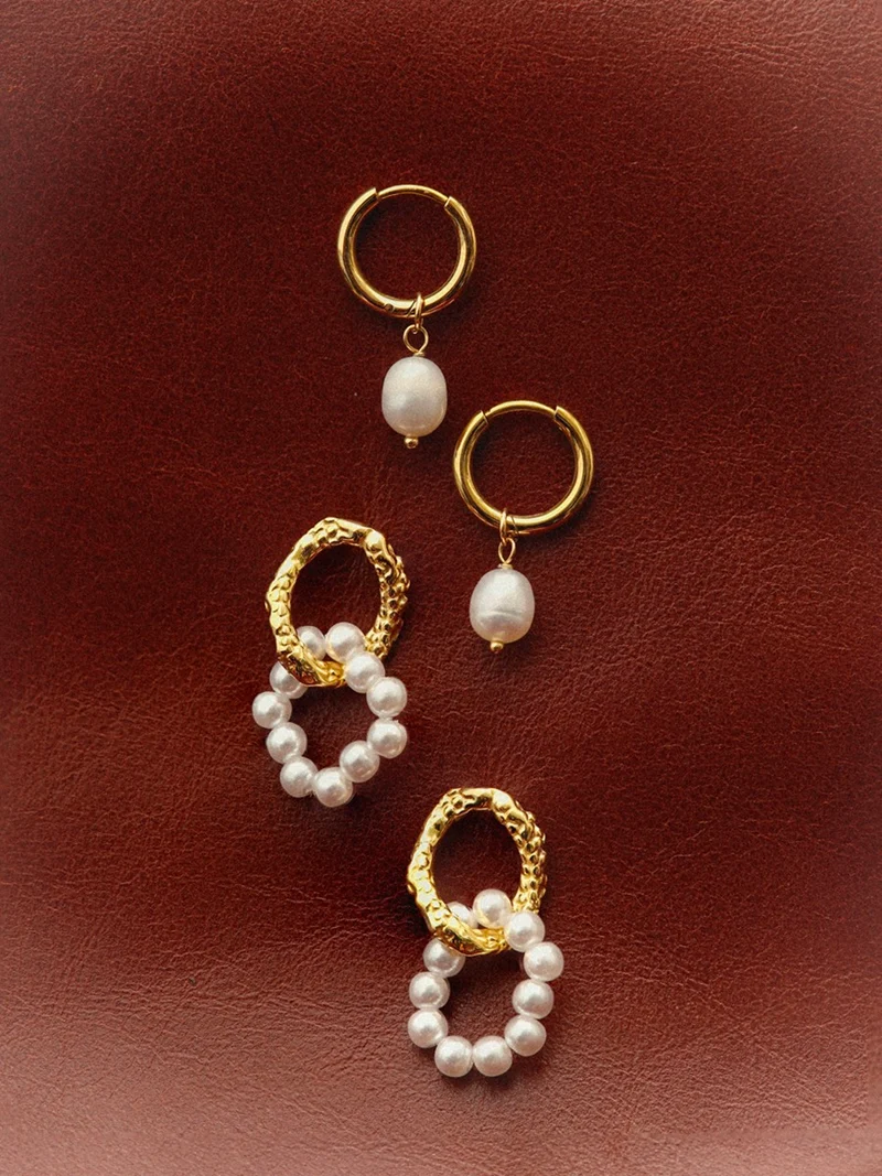 Modern Pearl Small Ohrringe