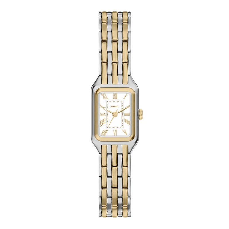 Fossil Raquel Mini Rectangular White Dial Watch ES5468