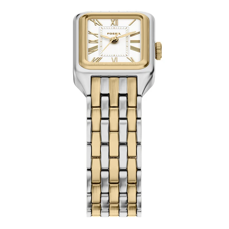 Fossil Raquel Mini Rectangular White Dial Watch ES5468