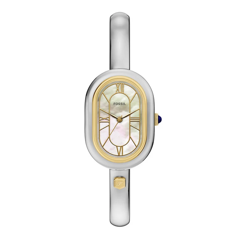 Fossil Sloan Oval White Dial Watch ES5455