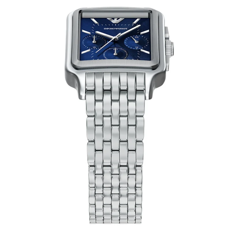Emporio Armani Rectangular Blue Dial Watch AR11750