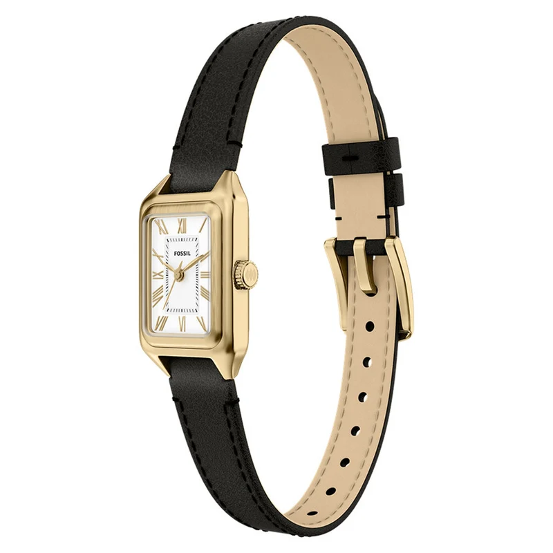Fossil Raquel Mini Rectangular White Dial Watch ES5470