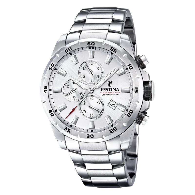 Festina Chrono Sport herren Uhr Silber F20463-1