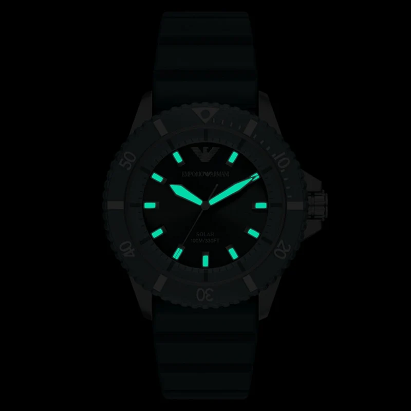 Emporio Armani World Explorer Green Dial Solar Watch AR11786