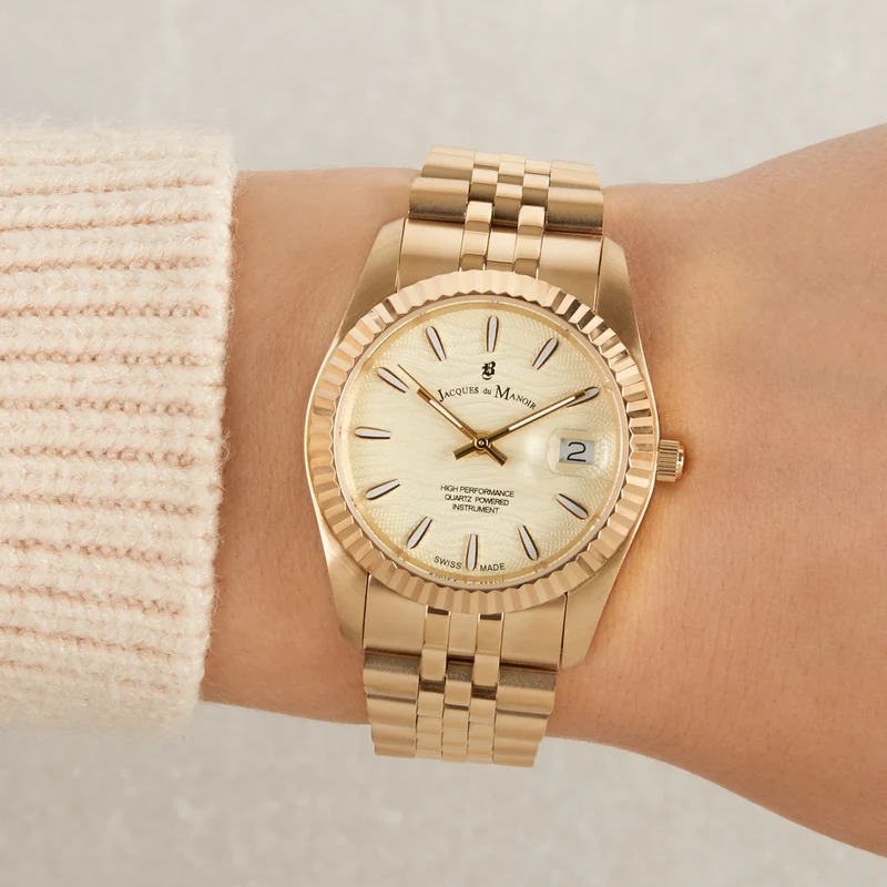 Jacques du Manoir Inspiration Prestige damen Uhr Gold JWL01804