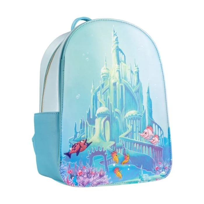 Loungefly Disney The Little Mermaid - Castle Snap Flap US Exclusive Mini Backpack