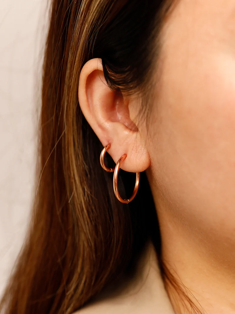 24mm SLIM HOOP MEDIUM OHRRINGE