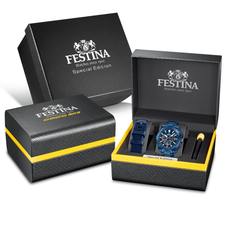 Festina Chrono Bike Blaue Herrenuhr F20729/1